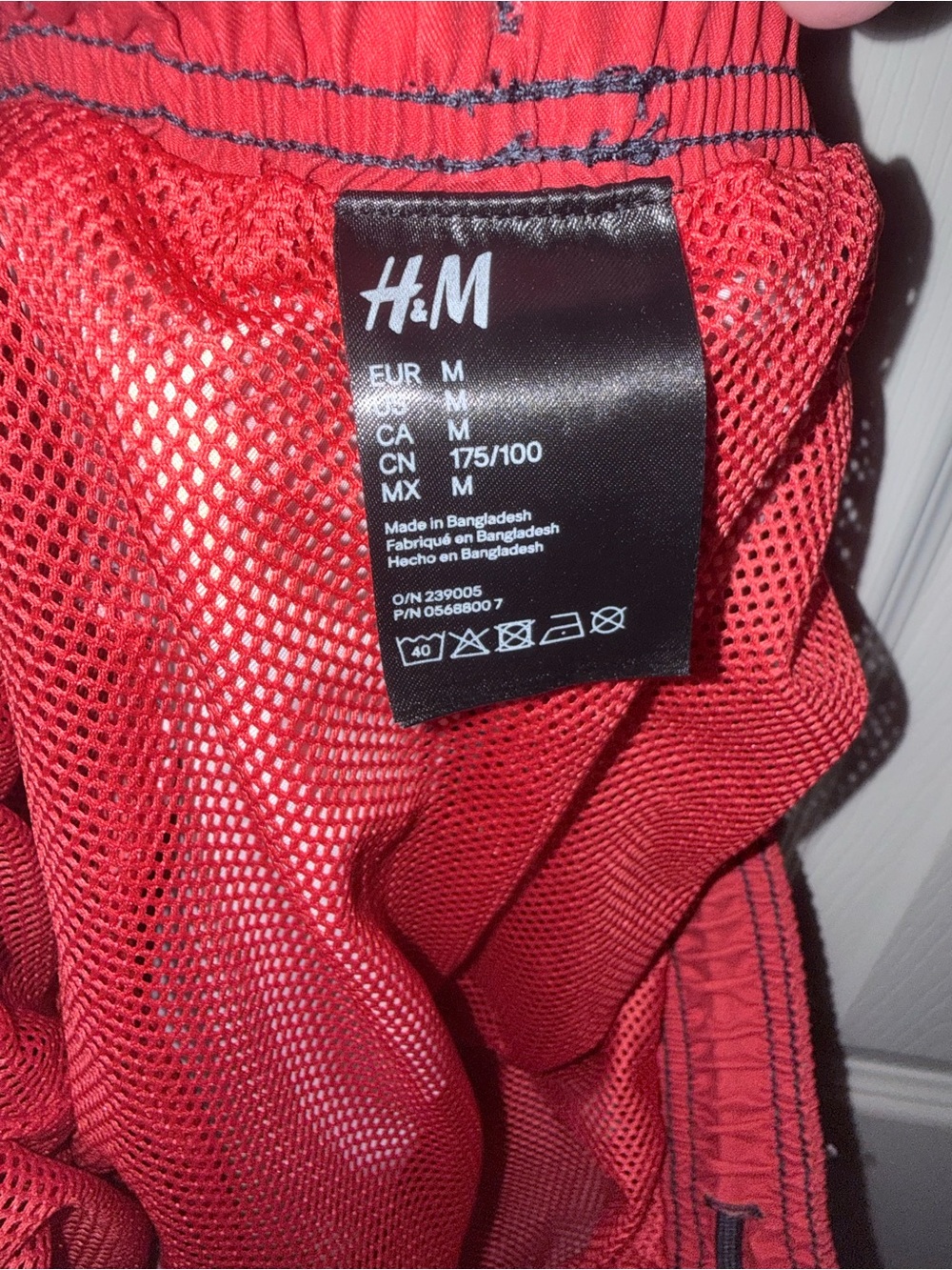 H&M Red, White & Blue Block Swim Trunks - Picture 3 of 4